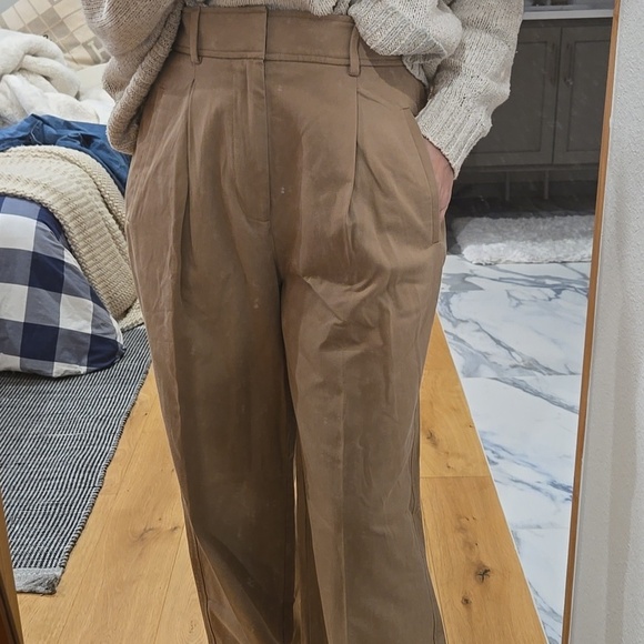 Everlane Other - Everlane Wide Leg Pleated Pants, On Trend, Neutral, Size 6, Sophistication